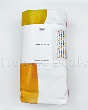 IKEA PS 2026 Pre-cut fabric, white/multicolor small pattern, 59x118" - NEW
