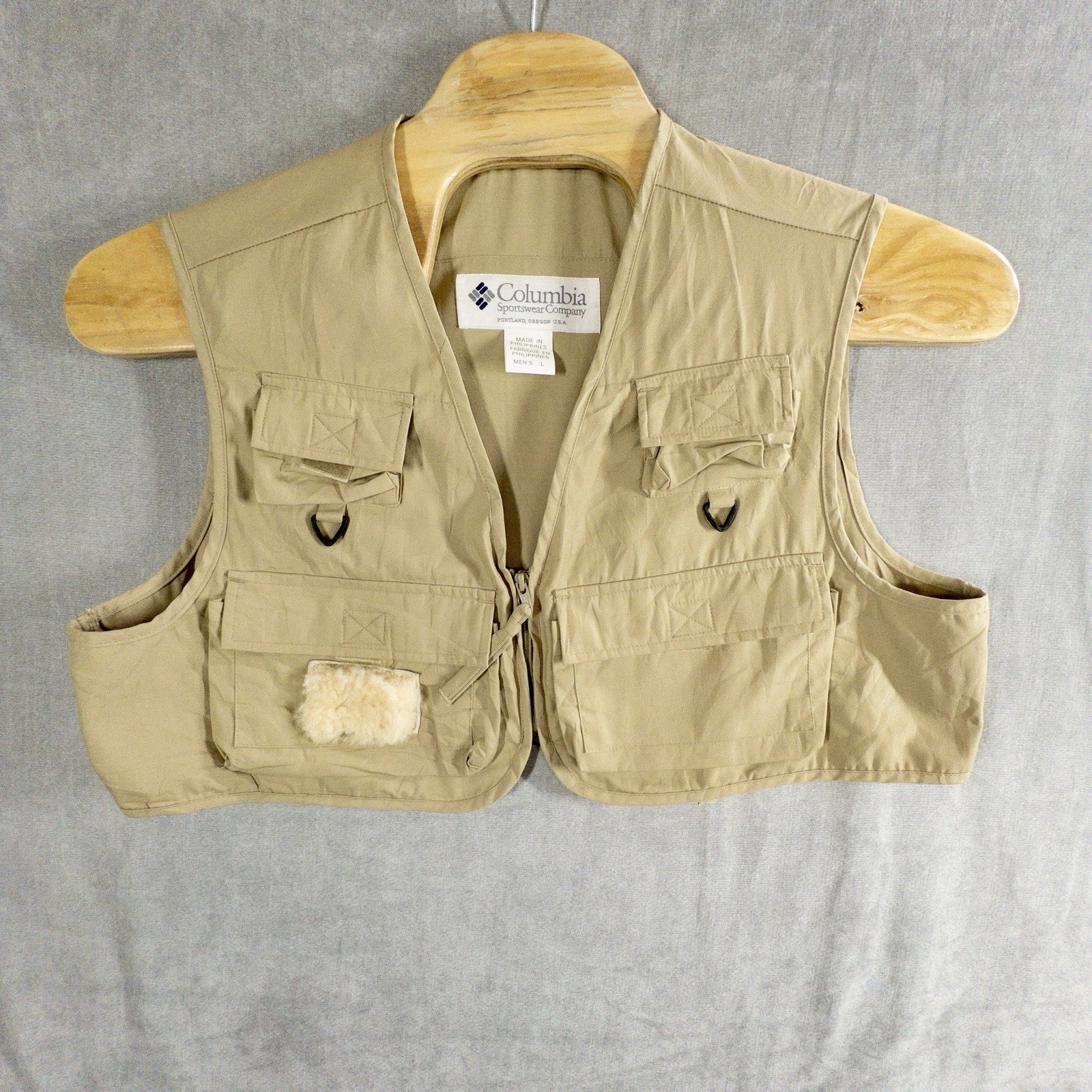 Columbia PFG Fly Fishing Vest Performance Gear Mens L Tan Multi Pocket Camp
Opens in a new window or