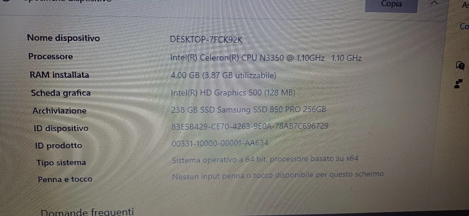 Asus X540N Notebook - Immagine 4 di 4