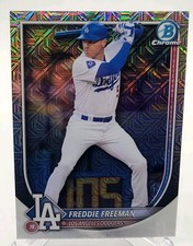2025 Bowman Chrome MEGA BOX MOJO Freddie Freeman #5 DODGERS & Base.