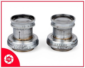 Lot of 2 Leitz Leica Summar Lenses for Parts / Repair LTM Screw Mount SOLD AS IS