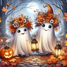 Halloween Diamond Art Kits for Adults,Round Full Drill 5D Diamond Painting Kits
