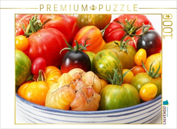 Calvendo Puzzle Delicious Organic Tomatoes | 1000 Pieces, Finished Size 25.2 × 1-image