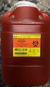 BD Sharps Collector Container 6.9 qt | 6.6 L, Ref# 305489 Vertical Entry NEW