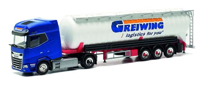 Herpa 954709 - 1/87 DAF XG+ Suction Silo-SZ Greiwing - New
