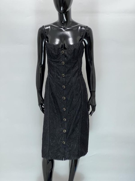 Women Dolce & Gabbana Dress Black Lace 38