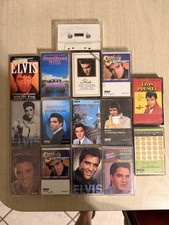 Lot of 15 Vintage Elvis Presley Cassette Tapes Cassettes 60  s 70  s 80  s