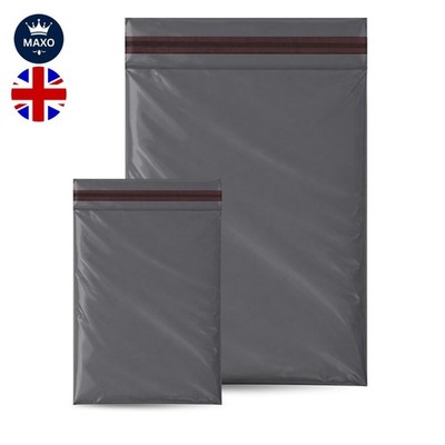 Maxo grau Poly Versandtaschen - 6X9 & 10X14 - Packung mit mehreren Mengen - für Versand