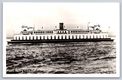 Ferry Klickitat Washington State Ferries Puget Sound Historic Boat View RPPC