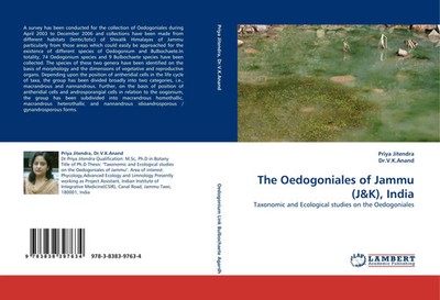 The Oedogoniales of Jammu (J&K), India Priya Jitendra (u. a.) Taschenbuch 448 S.