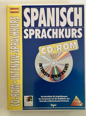 CD-ROM Spanisch Intensiv Sprachkurs, vintage   tigris Computer Bibliothek Verlag