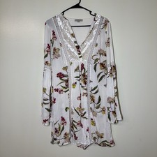Wonderly Bohemian Floral Mini Dress Size Small