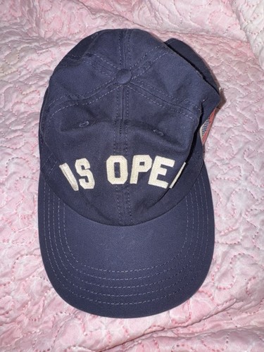 US OPEN Tenis American Needle Bandera Azul Marino Letras Elevadas Sombrero Ciudad de Nueva York - Imagen 2 de 10