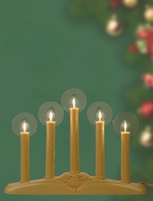 5-Light Christmas Window Candle Lights, Electric Plug-in Candelabra Arch for ...
