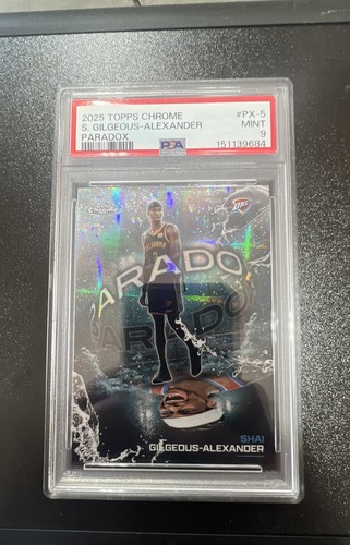 2025 Topps Chrome Shai Gilgeous-Alexander Base (PSA 9)