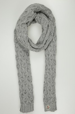 Moncler Schal Damen Tuch Strickschal Loop Grau #pgwo5ol
