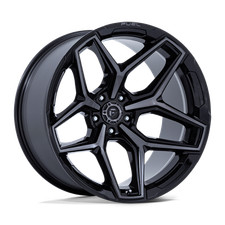 5 17 Inch Black Gray Wheels Rims Fuel Flux Fc854 17x9 -12 For Jeep Wrangler