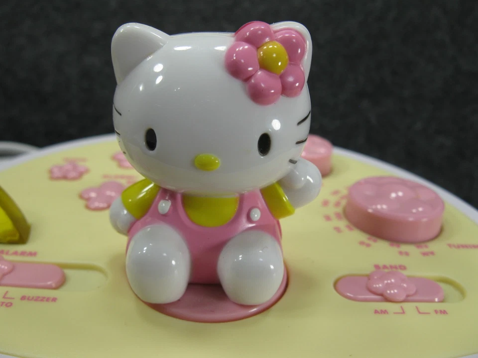 Hello Kitty Radio Alarm Clock Tea Cup Lemon Slice Night Light Sanrio 2009 WORKS! - Image 4 of 4