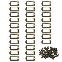 70X33Mm Etikettenhalter, 30 StüCk Mit Schrauben FüR Bronze