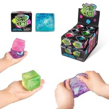 Scrunchems Glitter Sugar Cube Sensory Stress Squishy Toy COLORS VARY  NEW 