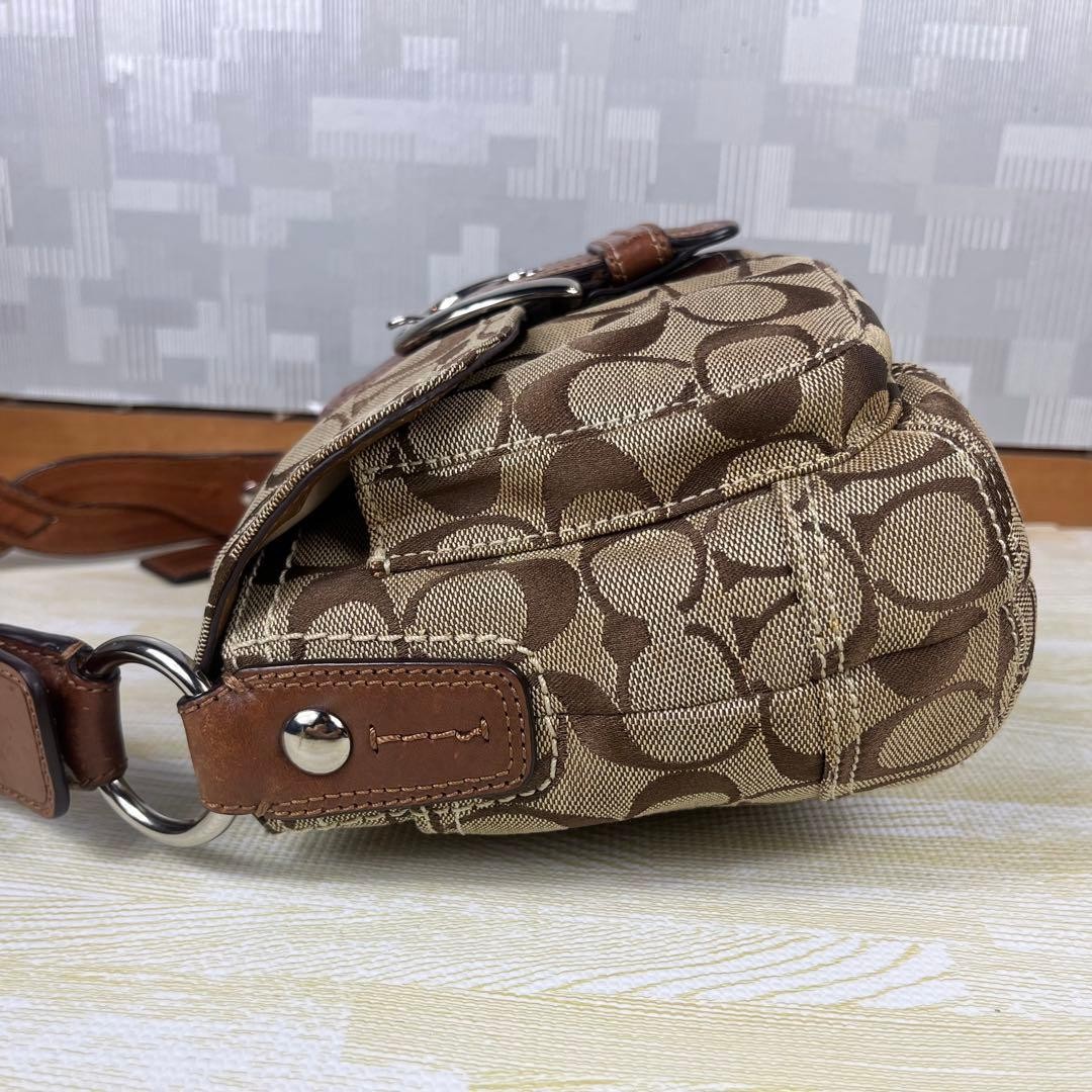 COACH Soho One Shoulder Bag Signature From JAPAN - Gem