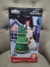 Joiedomi 6 Ft Polar Bear/Penguin Inflatable Christmas Decoration Built In LEDs