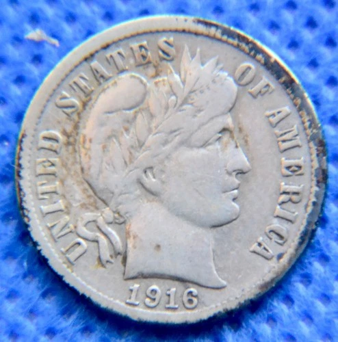 1916-S - Barber Dime - Fine -  #N1519