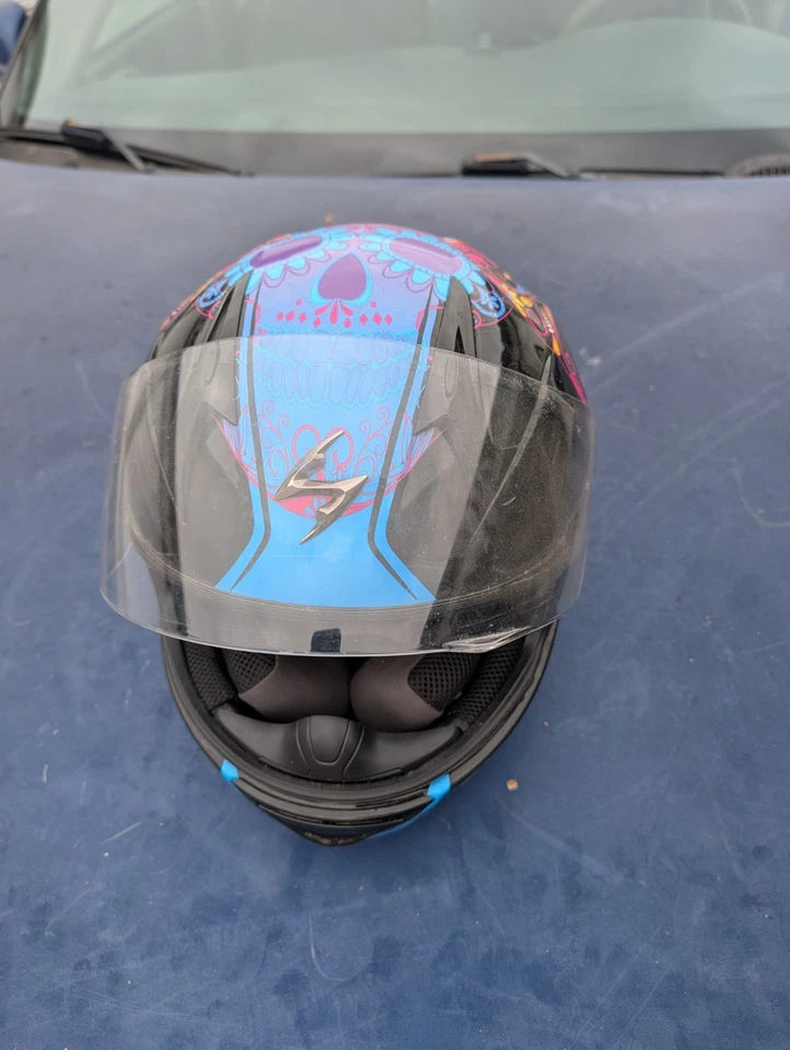 Scorpion Motorcycle Helmet Female Small Size Full Face - Image 4 of 4