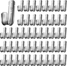 100 Pcs 2-Inch Cable Support, J Hooks Heavy Duty Galvanized Steel Cable Hook Wir