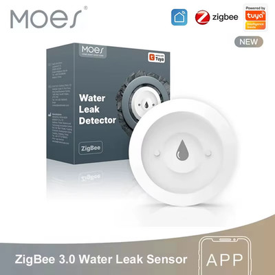 Tuya ZigBee 3.0 Water Leak Sensor, Smart Flood Detector Alarm, Leakage & Immersi