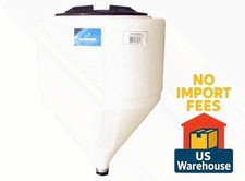 15 Gallon Cone Bottom Inductor Tank No Stand MDPE Full Drain 1-1/2" FPT
