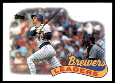1989 Topps Brewers 1988 Team Leaders Rob Deer Milwaukee Brewers #759