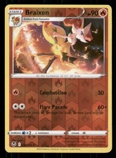 Braixen SWSH12: Silver Tempest #026/195 Uncommon Reverse Holo Pokemon LP