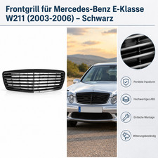 Sportgrill Frontgrill Frontgitter Schwarz Für Mercedes E Klasse W211 03-06 Sportgrill Frontgrill Frontgitter Schwarz Für Mercedes E Klasse W211 03-06