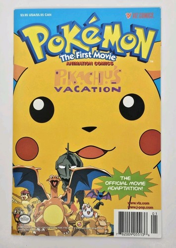 Pokemon The First Movie Comic Pikachu's Vacation Viz Comics 1998 Nintendo - 第 1/4 張圖片