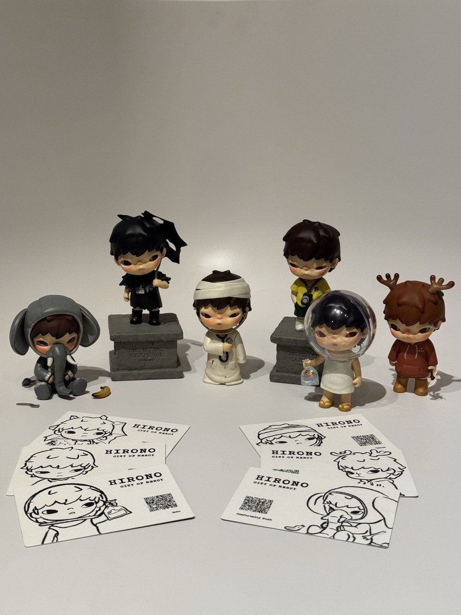 POP MART Hirono City of Mercy - Complete 6-Figure Set + ID Cards