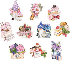 3-D Motive, ausgestanzt, ca. 7-10 cm, 10 Stück im Beutel | Bilder zum Basteln & 