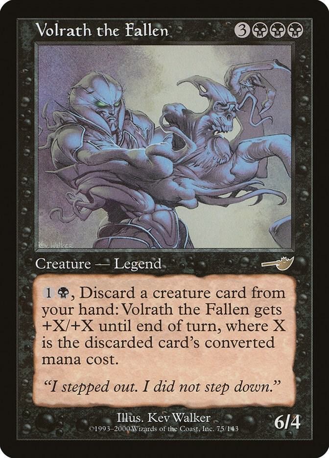 Volrath the Fallen 75 Rare Nemesis Magic: The Gathering Lightly Played