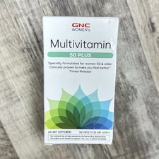 GNC Women's 50-Plus One Daily Multivitamin, Multimineral Support For Women 08/25