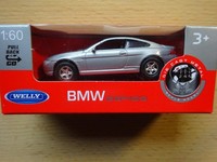 Bmw 6Er Silber 1/60 Ca. 7,5Cm Mit RüCkzugmotor Modelauto
