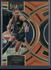 2024 Panini Select WNBA #197 Satou Sabally Prizms Orange #/125