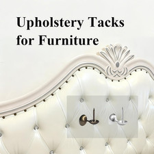 100pcs Upholstery Thumb Tacks, 7/16 Inch Vintage Furniture Tacks, Heavy Duty ...