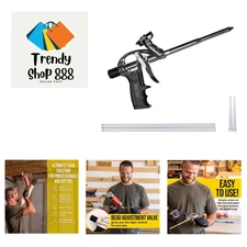 High Precision Spray Foam Gun for Insulating Foam Sealant, Adjustable Flow Co...