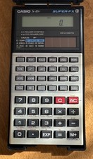 CASIO FX-85V SOLAR POWERED SCIENTIFIC CALCULATOR IN CASE WITH MANUAL VINTAGE