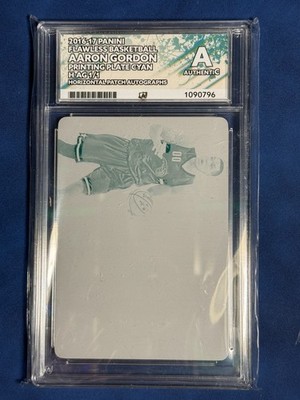 Aaron Gordon Denver Nuggets Flawless Panini 1/1 Cyan Plate ACE Authenticated