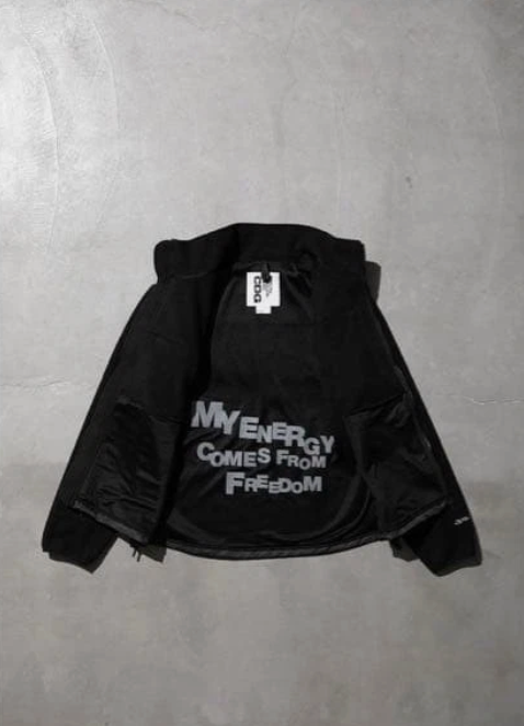 CDG x The North Face Denali Fleece Jacket Black LARGE | eBay