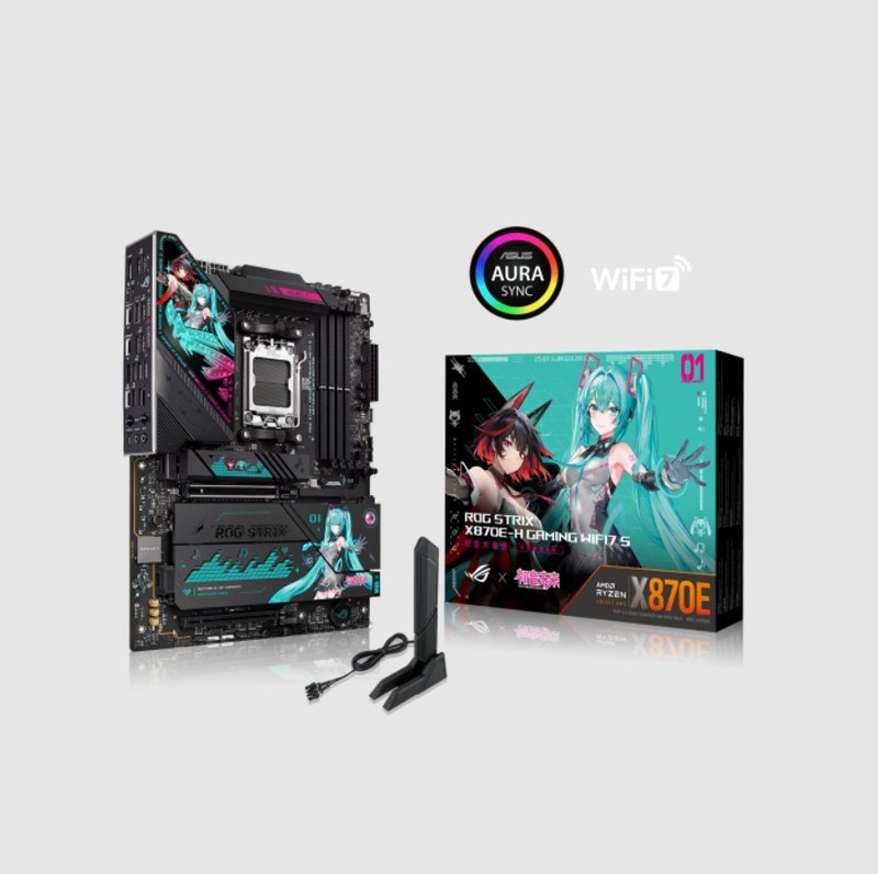 ASUS ROG X870E Hatsune Miku Edition DDR5 ATX Socket AM5 Gaming Motherboard