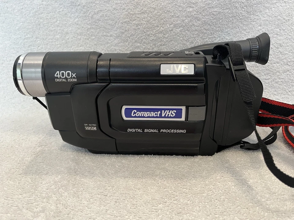 JVC GR-AX760U Compact VHSC Video Camcorder Manual Power Cord Tested/Works READ - Image 4 of 4