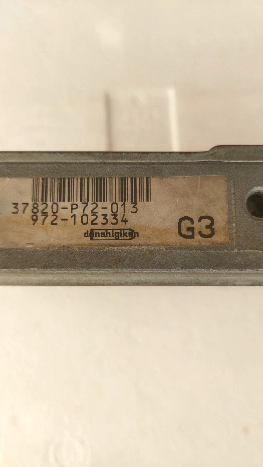 97' Honda Integra 1.8L GSR DOHC MT OBD2A ECU 37820-P72-013 JDM B18C - Image 3 of 4