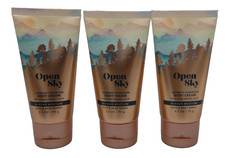 3 BATH  BODY WORKS OPEN SKY Body Cream Lotion 2.5 fl oz Travel Size